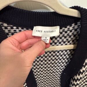 Free Assembly Black and White Women's Cardigan size S , Chanel Style